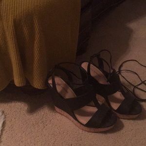 Strapped wedge sandal SOLD